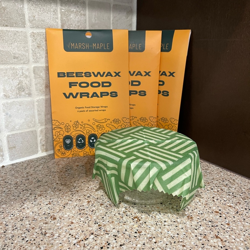 Reusable Beeswax Food Wraps (set of 6)
